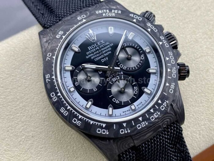 DIW Factory Rolex Daytona 116500 Limited Edition 40mm Carbon Fiber Artificial Fiber Woven Strap 6 Super Clone Watch,Clean Factory Watch