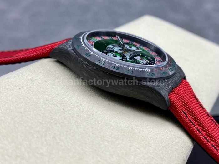 DIW Factory Rolex Daytona 116500 Limited Edition 40mm Carbon Fiber Artificial Fiber Woven Strap Casino 1 Super Clone Watch,Clean Factory Watch