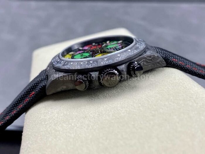 DIW Factory Rolex Daytona 116500 Limited Edition 40mm Carbon Fiber Artificial Fiber Woven Strap Color 3 Super Clone Watch,Clean Factory Watch