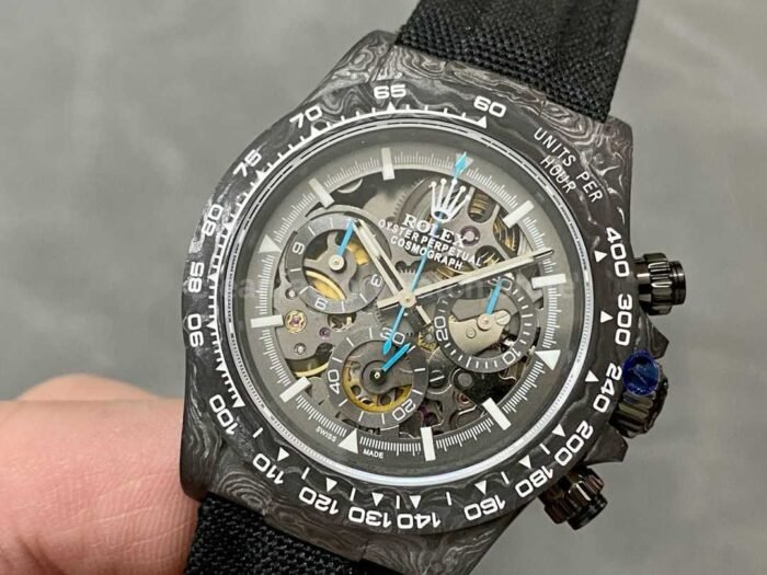 DIW Factory Rolex Daytona 116500 Limited Edition 40mm Carbon Fiber Artificial Fiber Woven Strap Sk 3 Super Clone Watch,Clean Factory Watch