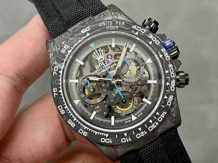 DIW Factory Rolex Daytona 116500 Limited Edition 40mm Carbon Fiber Artificial Fiber Woven Strap Sk 5 Super Clone Watch,Clean Factory Watch