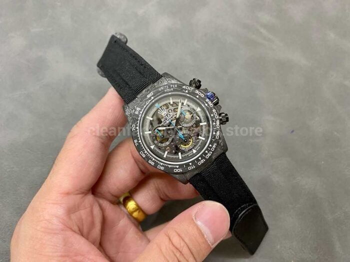 DIW Factory Rolex Daytona 116500 Limited Edition 40mm Carbon Fiber Artificial Fiber Woven Strap Sk Super Clone Watch,Clean Factory Watch