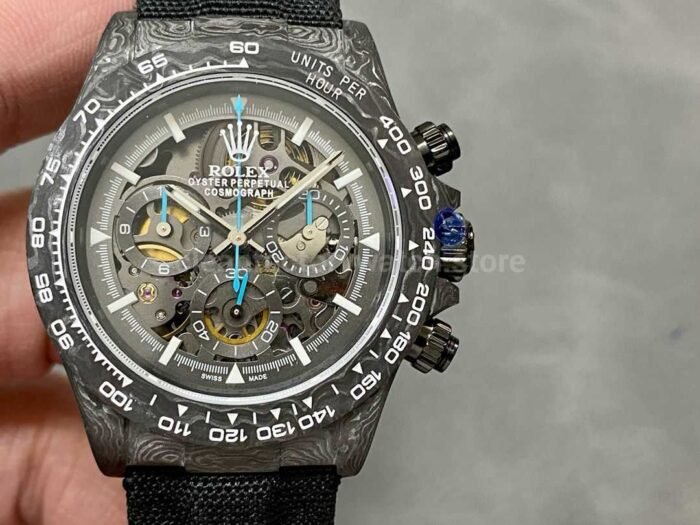 DIW Factory Rolex Daytona 116500 Limited Edition 40mm Carbon Fiber Artificial Fiber Woven Strap Skel 1 Super Clone Watch,Clean Factory Watch