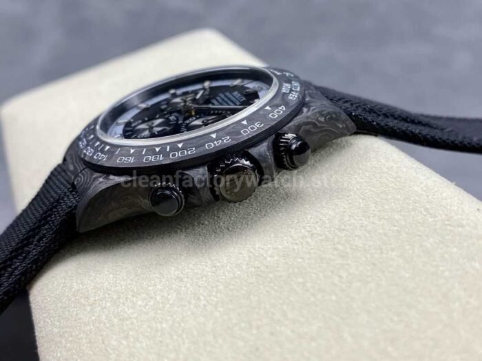 DIW Factory Rolex Daytona 116500 Limited Edition 40mm Carbon Fiber Artificial Fiber Woven Strap W 1 Super Clone Watch,Clean Factory Watch