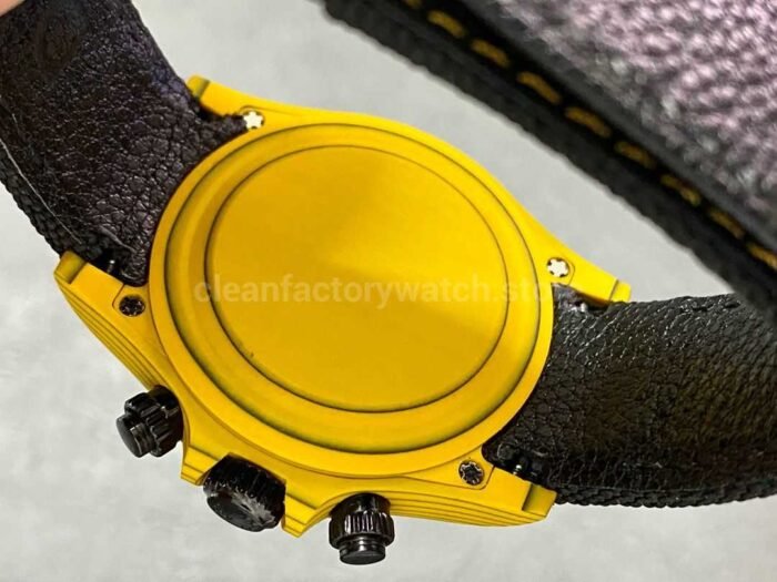 DIW Factory Rolex Daytona 116500 Limited Edition 40mm Carbon Fiber Artificial Fiber Woven Strap Yell 4 Super Clone Watch,Clean Factory Watch