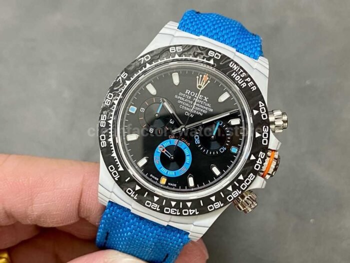 DIW Factory Rolex Daytona 116500 Limited Edition 40mm White Carbon Fiber Artificial Fiber Woven 6 Super Clone Watch,Clean Factory Watch