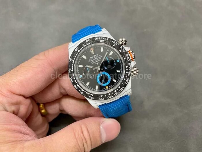 DIW Factory Rolex Daytona 116500 Limited Edition 40mm White Carbon Fiber Artificial Fiber Woven 7 Super Clone Watch,Clean Factory Watch