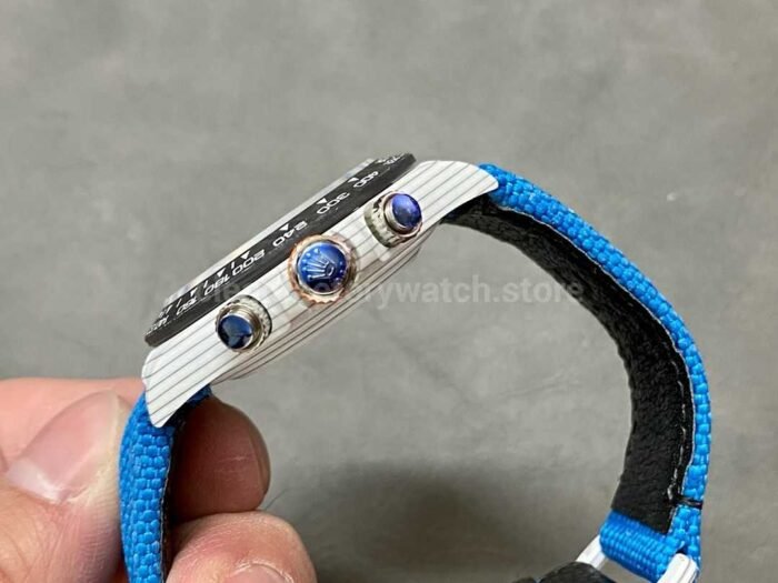 DIW Factory Rolex Daytona 116500 Limited Edition 40mm White Carbon Fiber Artificial Fiber Woven 8 Super Clone Watch,Clean Factory Watch