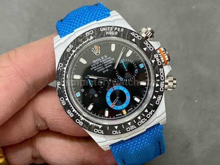 DIW Factory Rolex Daytona 116500 Limited Edition 40mm White Carbon Fiber Artificial Fiber Woven S 1 Super Clone Watch,Clean Factory Watch