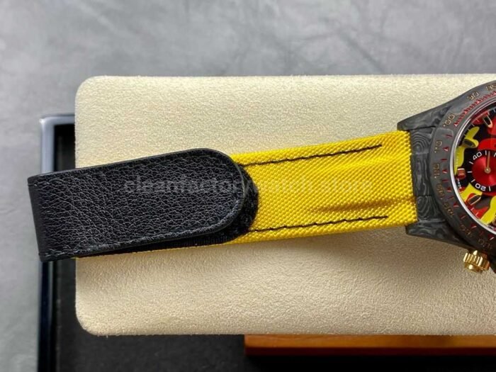 DIW Factory Rolex Daytona 116500 Limited Edition 40mm Carbon Fiber Artificial Fiber Woven Strap Gold Needle Color Dial - Image 8