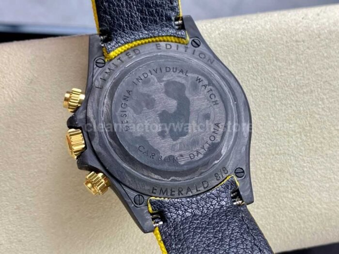 DIW Factory Rolex Daytona 116500 Limited Edition 40mm Carbon Fiber Artificial Fiber Woven Strap Gold Needle Color Dial - Image 6