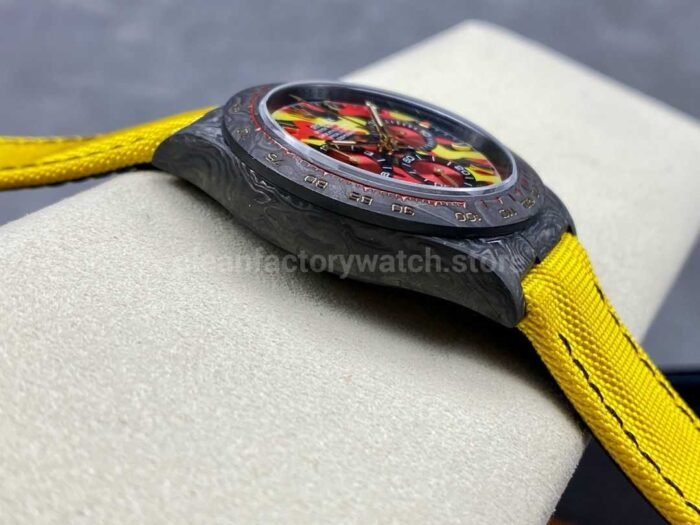 DIW Factory Rolex Daytona 116500 Limited Edition 40mm Carbon Fiber Artificial Fiber Woven Strap Gold Needle Color Dial - Image 5