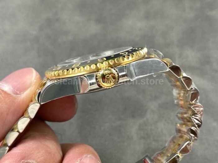 EWE Factory Rolex Bruce Wayne GMT-MASTER II 126713GRNR-0001 40mm Half Yellow Gold Black Dial Jubilee - Image 6