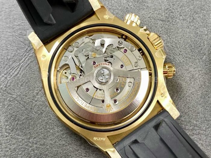EWE Factory Rolex Daytona 126518LN 0010 40mm Yellow Gold Rubber Strap Champagne Dial 6 Super Clone Watch,Clean Factory Watch