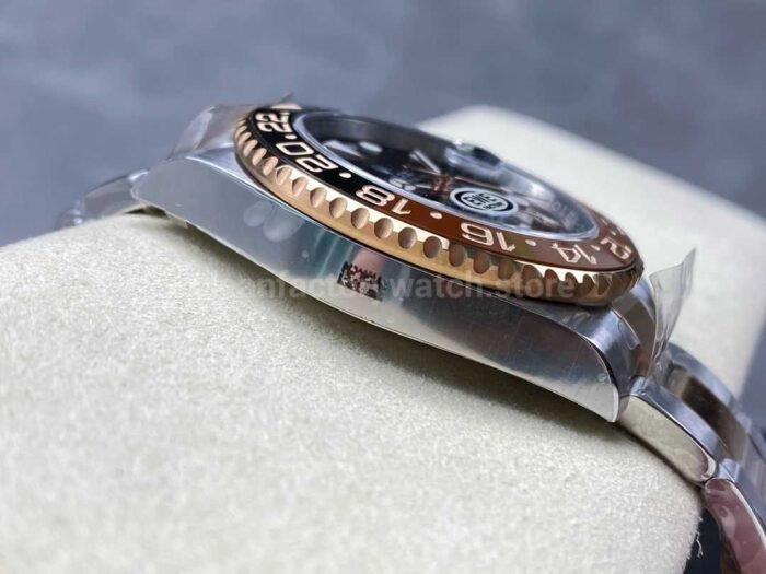 EWE Factory Rolex Rootbeer GMT-MASTER II 126711CHNR-0002 40mm Half Rose Gold Black Dial - Image 6