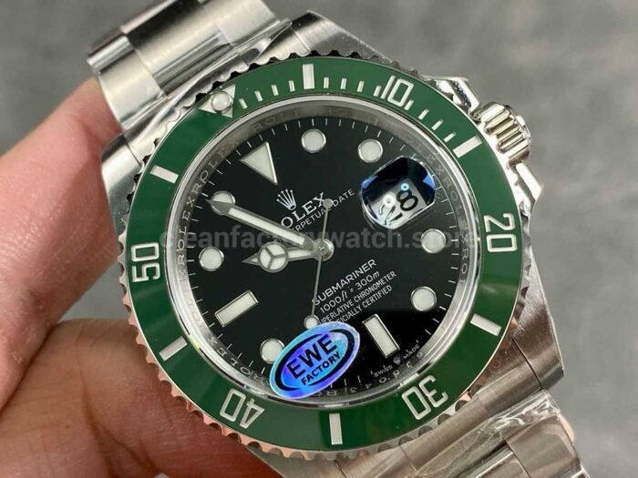 EWE Factory Rolex Starbucks Submariner Date 126610LV 41mm Full 904L Black Dial 3 Super Clone Watch,Clean Factory Watch