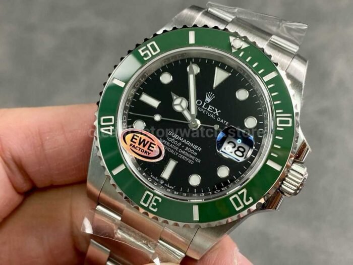 EWE Factory Rolex Starbucks Submariner Date 126610LV 41mm Full 904L Black Dial 6 Super Clone Watch,Clean Factory Watch