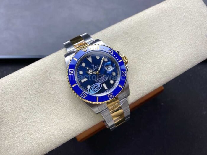 EWE Factory Rolex Submariner Date 126613LB 41mm Half Yellow Gold Blue Dial - Image 4