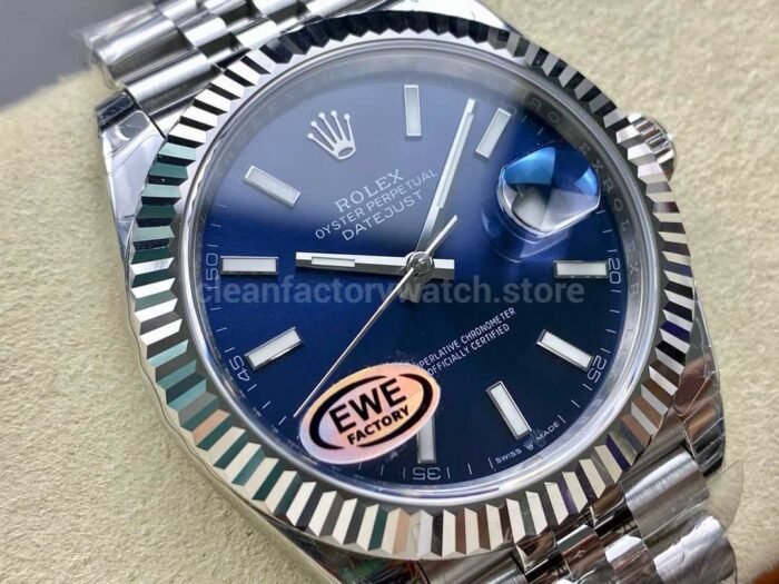 EWE Factory Rolex Datejust 126334-0002 41mm Full 904L Blue Dial Jubilee - Image 2