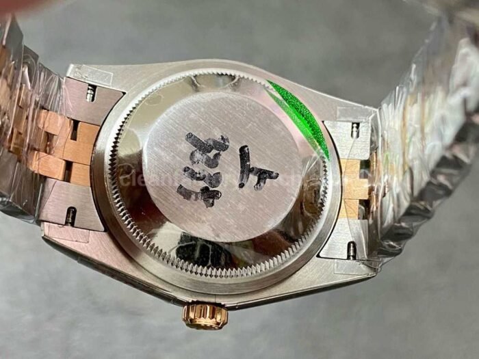 GM Factory Rolex Datejust 126201 0037 36mm Rose Gold Smooth Bezel Half Rose Gold Diam 4 Super Clone Watch,Clean Factory Watch