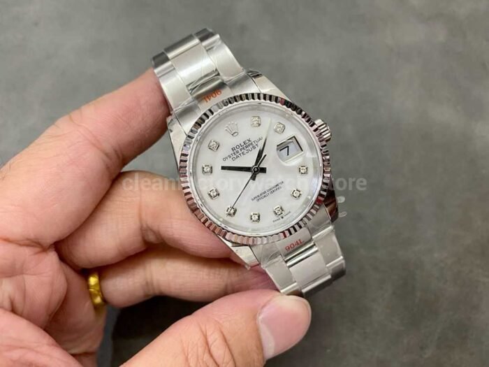 GM Factory Rolex Datejust 126234 0020 36mm Full 904L Diamond Mop Mother Of Pearl Dial 7 Super Clone Watch,Clean Factory Watch