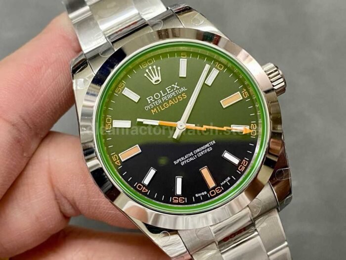 GM Factory Rolex Milgauss 116400GV 40mm Full 904L Black Dial 4 Super Clone Watch,Clean Factory Watch
