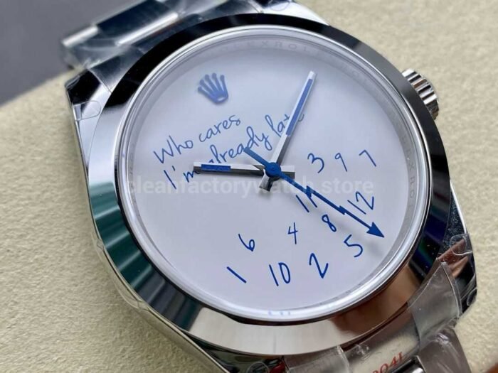 GM Factory Rolex Milgauss Who Cares I m Afready Pate 116400 40mm Full 904L White Dial 1 Super Clone Watch,Clean Factory Watch