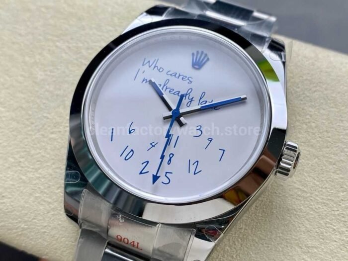 GM Factory Rolex Milgauss Who Cares I m Afready Pate 116400 40mm Full 904L White Dial 5 Super Clone Watch,Clean Factory Watch