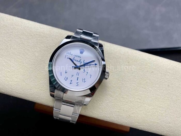 GM Factory Rolex Milgauss Who Cares I m Afready Pate 116400 40mm Full 904L White Dial 6 Super Clone Watch,Clean Factory Watch