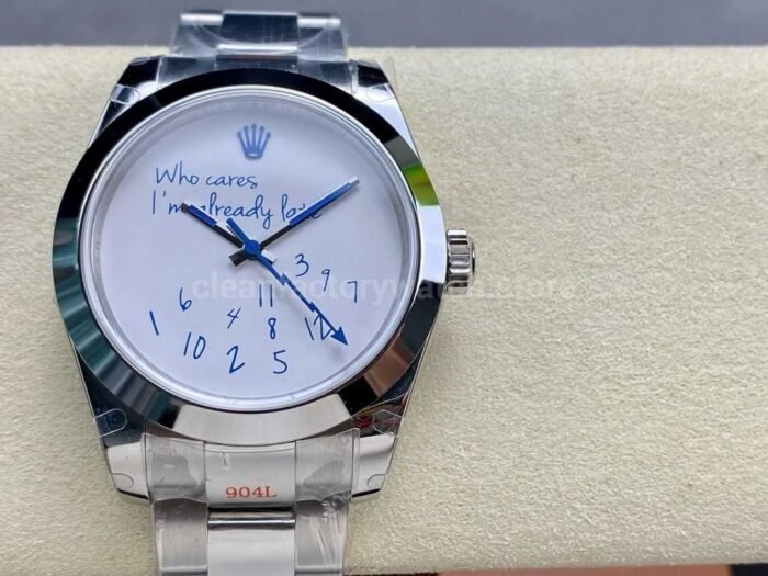 GM Factory Rolex Milgauss Who Cares I m Afready Pate 116400 40mm Full 904L White Dial 7 Super Clone Watch,Clean Factory Watch