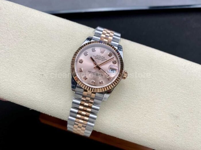 GS Factory Rolex Datejust 278271-0024 31MM Half Rose Gold Diamond Mop Pink Dial Jubilee - Image 5