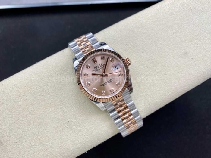 GS Factory Rolex Datejust 278271-0024 31MM Half Rose Gold Diamond Mop Pink Dial Jubilee - Image 4