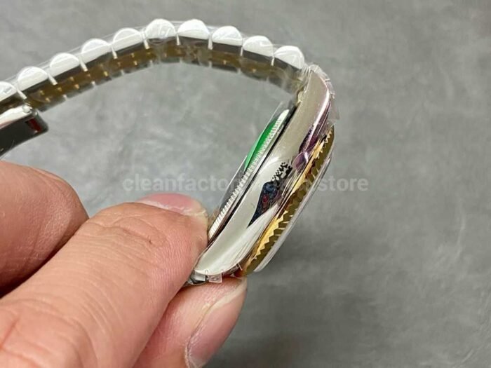 GS Factory Rolex Datejust 278273 0022 31MM Half Gold Diamond Mop Grey Dial Jubilee 2 Super Clone Watch,Clean Factory Watch