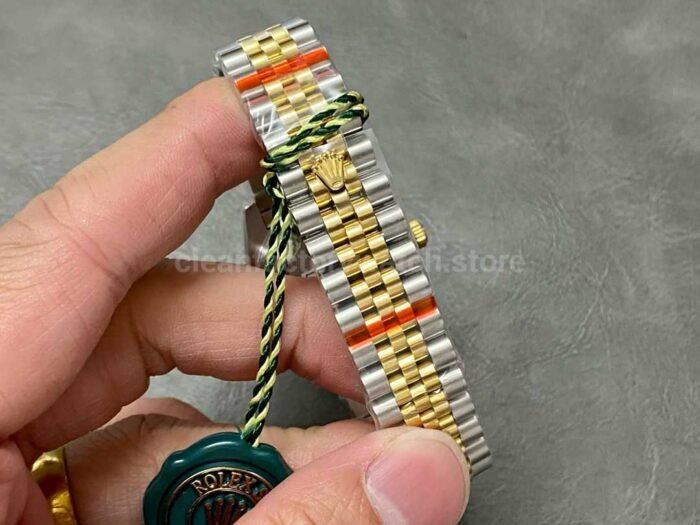 GS Factory Rolex Datejust 278273 0022 31MM Half Gold Diamond Mop Grey Dial Jubilee 6 Super Clone Watch,Clean Factory Watch