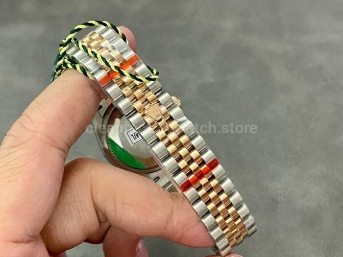 GS Factory Rolex Datejust 278273 0030 31MM Half Gold Diamond Mop Green Dial Jubilee 2 Super Clone Watch,Clean Factory Watch