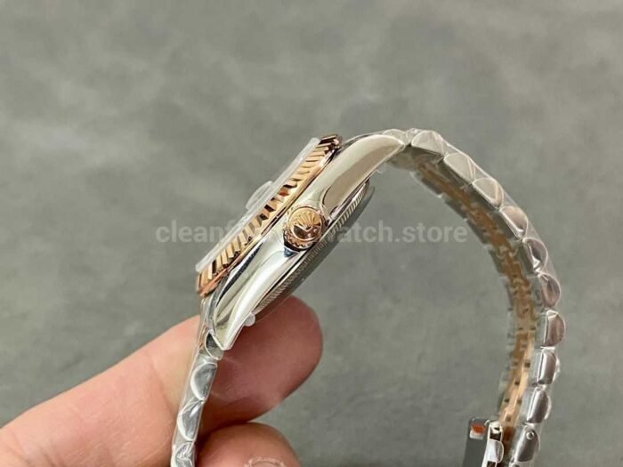 GS Factory Rolex Datejust 278273 0030 31MM Half Gold Diamond Mop Green Dial Jubilee 5 Super Clone Watch,Clean Factory Watch