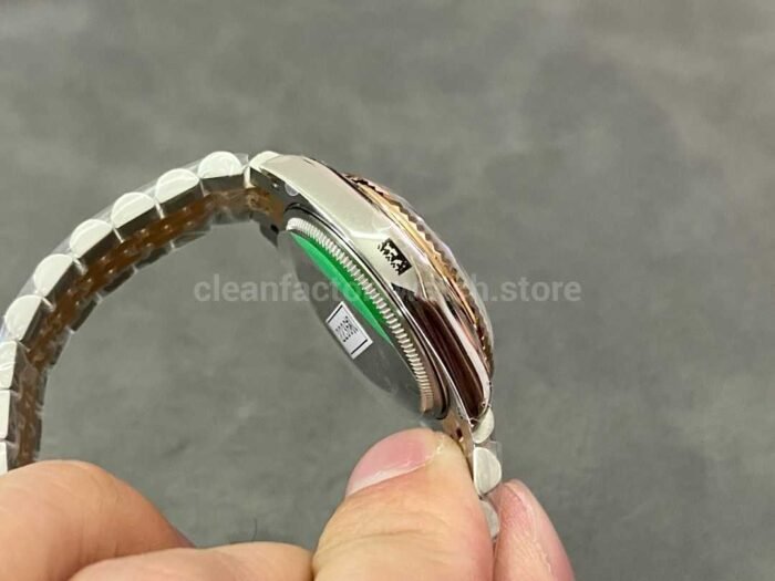 GS Factory Rolex Datejust 278273 0030 31MM Half Gold Diamond Mop Green Dial Jubilee 7 Super Clone Watch,Clean Factory Watch