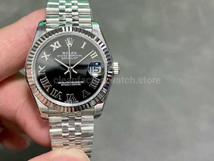 GS Factory Rolex Datejust 278274 0002 31MM Full 904L Roman Number Black Dial Jubilee 1 Super Clone Watch,Clean Factory Watch