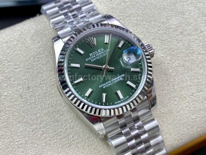 GS Factory Rolex Datejust 278274-0018 31MM Full 904L Mint Green Dial Jubilee - Image 2
