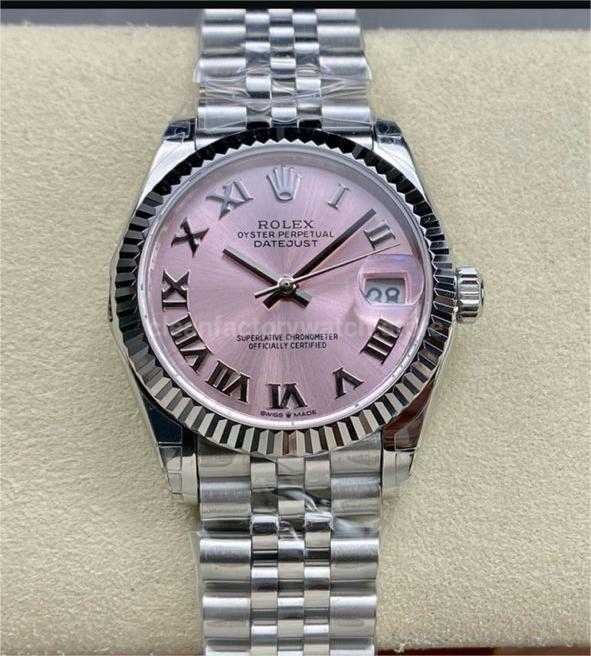 GS Factory Rolex Datejust 278274-0020 31MM Full 904L Roman Number Pink Dial Jubilee