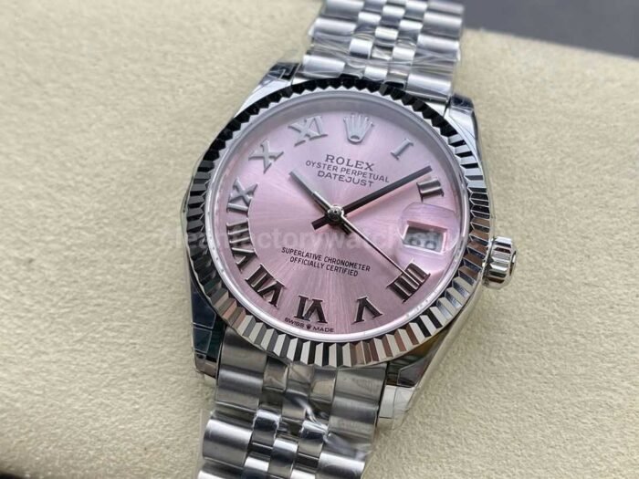 GS Factory Rolex Datejust 278274-0020 31MM Full 904L Roman Number Pink Dial Jubilee - Image 3