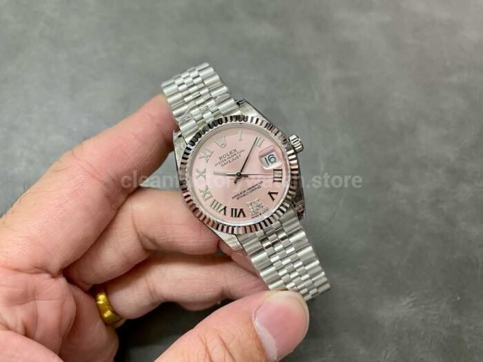GS Factory Rolex Datejust 278274-0024 31MM Full 904L Roman Number&Diamond Mop Pink Dial Jubilee - Image 4