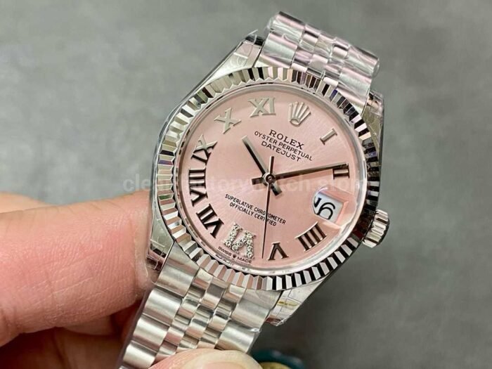 GS Factory Rolex Datejust 278274-0024 31MM Full 904L Roman Number&Diamond Mop Pink Dial Jubilee - Image 3