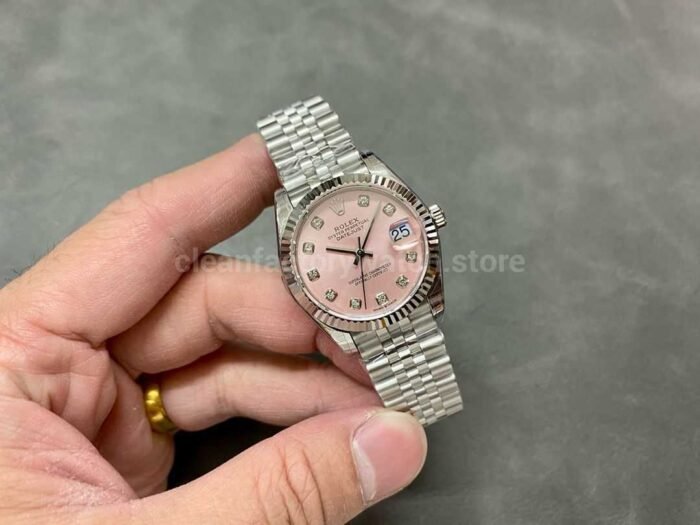 GS Factory Rolex Datejust 278274-0032 31MM Full 904L Diamond Mop Pink Dial Jubilee - Image 4