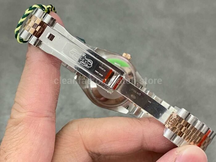 GS Factory Rolex Datejust 278381RBR-0026 31MM Diamond Bezel Half Rose Gold Diamond Mop White Mother Of Pearl Dial Jubilee - Image 9