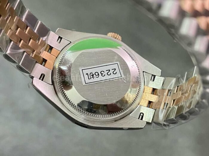 GS Factory Rolex Datejust 278381RBR-0026 31MM Diamond Bezel Half Rose Gold Diamond Mop White Mother Of Pearl Dial Jubilee - Image 7