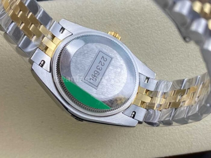 GS Factory Rolex Datejust 278383RBR-0028 31MM Diamond Bezel Half Gold Diamond Mop White Mother Of Pearl Dial Jubilee - Image 8