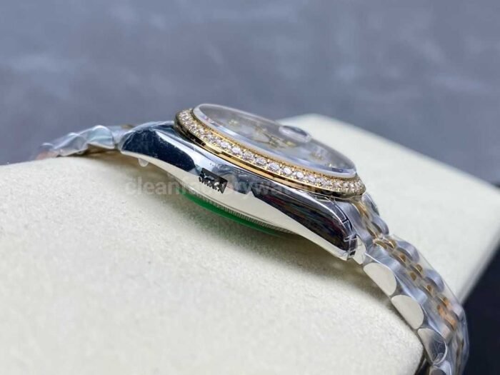 GS Factory Rolex Datejust 278383RBR-0028 31MM Diamond Bezel Half Gold Diamond Mop White Mother Of Pearl Dial Jubilee - Image 6
