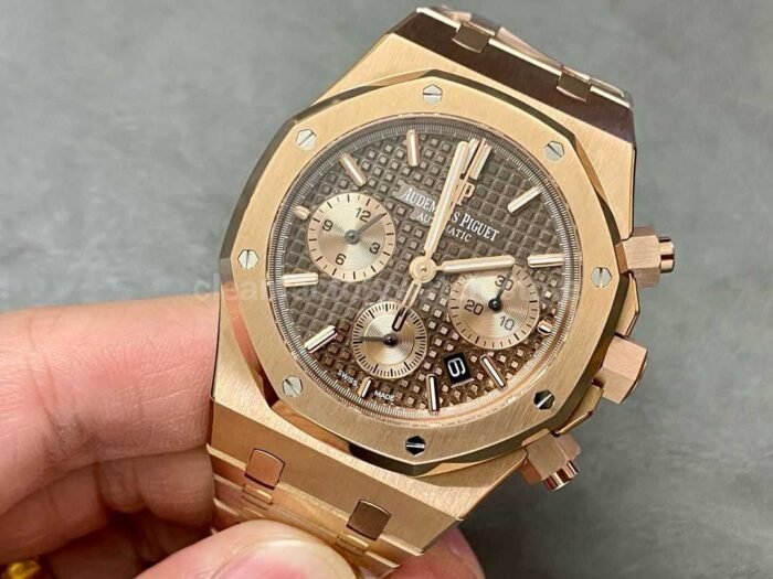 IPF Factory Audemars Piguet Royal Oak Chronograph 26239OR.OO .D821CR.01 41mm Full Rose Super Clone Watch,Clean Factory Watch