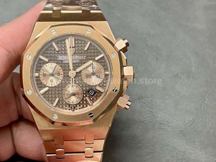 IPF Factory Audemars Piguet Royal Oak Chronograph 26239OR.OO .D821CR.01 41mm Full Rose 6 Super Clone Watch,Clean Factory Watch